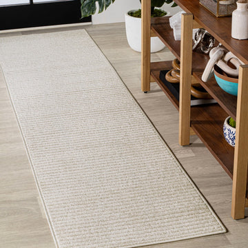 Aarhus Minimalist Scandi Striped Area Rug